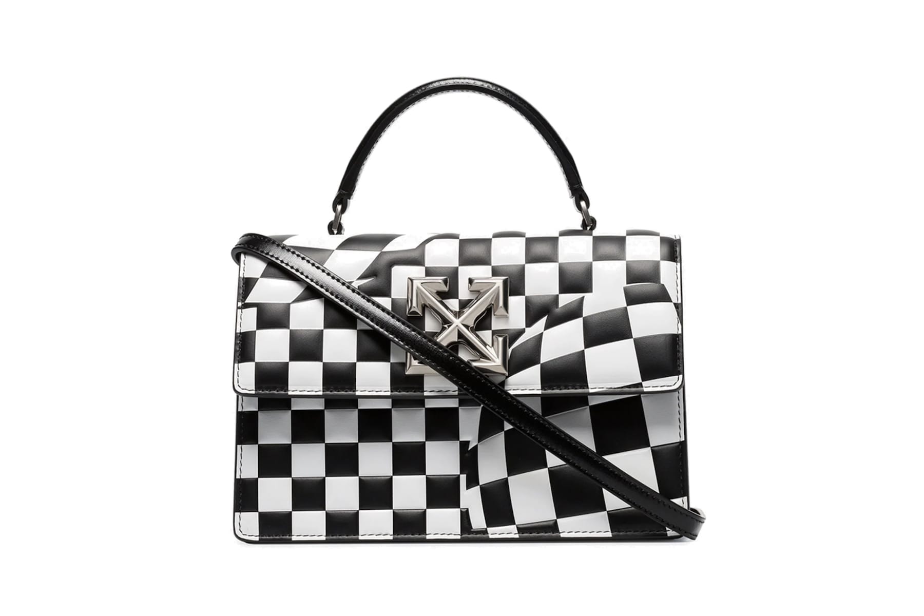 Buy Michael Kors Parker Medium Sequined Checkerboard Shoulder Bag | Black &  White Color Women | AJIO LUXE